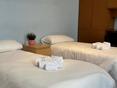 Cama o camas de una habitación en mikasita Pamplona Centro - student housing & coliving