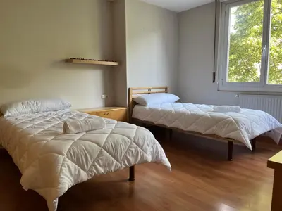 Cama o camas de una habitación en mikasita Pamplona Centro - student housing & coliving