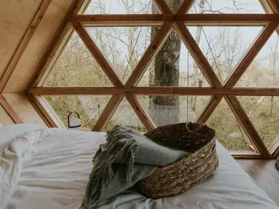 Cama o camas de una habitación en Ekia Basoa Suites