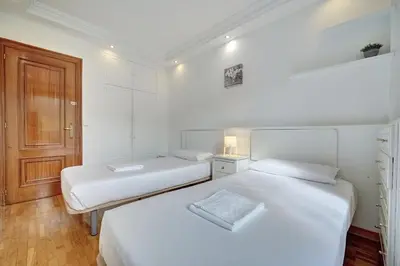 Cama o camas de una habitación en Camino Pamplona 3 by Clabao