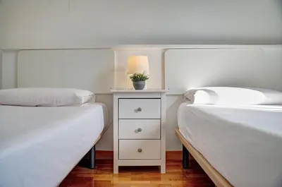 Cama o camas de una habitación en Camino Pamplona 3 by Clabao
