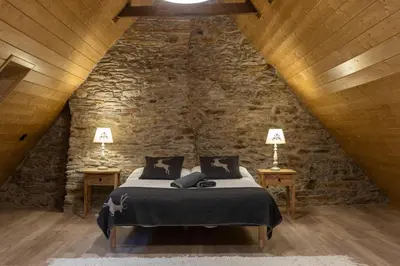 Cama o camas de una habitación en Deth Nord