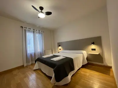 Cama o camas de una habitación en La Terraza de Pilar
