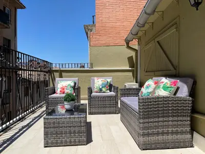Zona de estar de La Terraza de Pilar