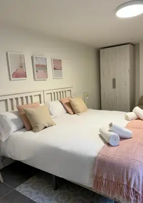 Cama o camas de una habitación en El Torreón de Muro