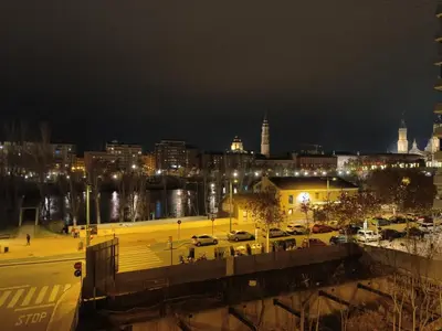 Vista general de Zaragoza o vista desde el apartamento