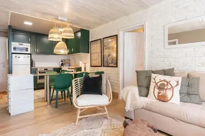 Una cocina o zona de cocina en S1 eraclau - Eth Balear con garage SAPPORO VIELHA