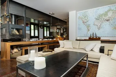 Zona de estar de Terra Lodge