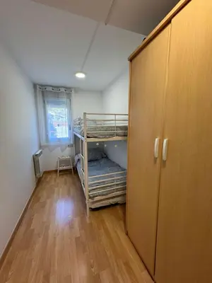 Cama o camas de una habitación en Apartamento Besiberri en Vilaller Ideal familias
