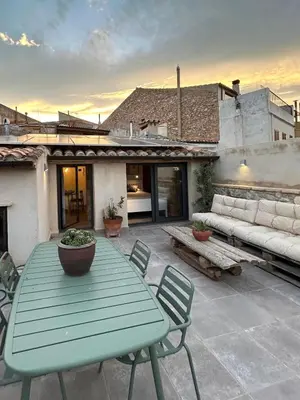 Un balcón o terraza de Ático con terraza en Capçanes