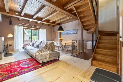 Zona de estar de Luderna - Casa con terraza Somont