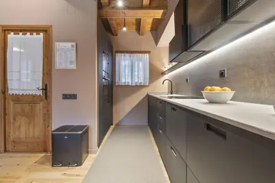 Una cocina o zona de cocina en Luderna - Casa con terraza Somont