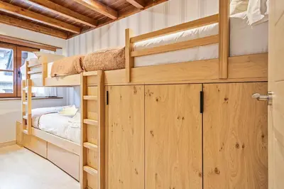 Cama o camas de una habitación en Luderna - Apartamento Val de Ruda B92 Ticolet