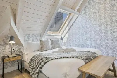 Cama o camas de una habitación en Luderna - Tríplex Deth Tiller