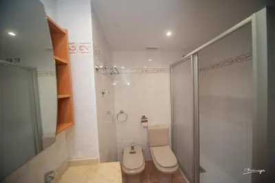 Un baño de Apartamento Pradas Jaca
