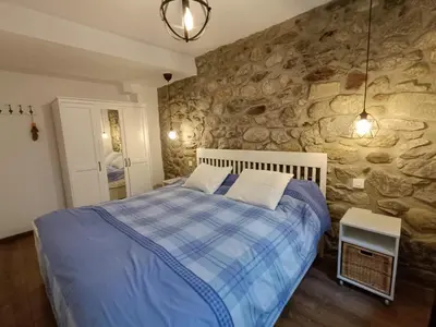 Cama o camas de una habitación en InmoCyma La Bordeta de Falisia