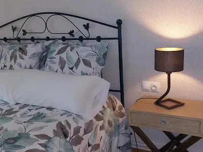 Cama o camas de una habitación en Apartamento Valle de Tena