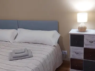 Cama o camas de una habitación en Apartamento Valle de Tena
