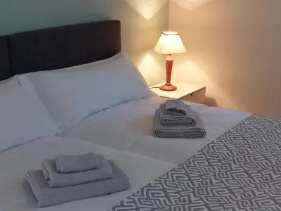 Cama o camas de una habitación en Apartamento Valle de Tena