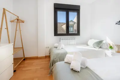 Cama o camas de una habitación en Biscos 9 Catedral Jaca