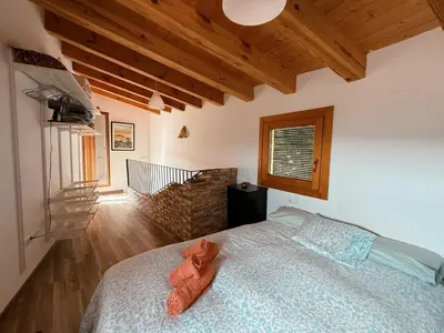 Cama o camas de una habitación en Casa rural Serafin
