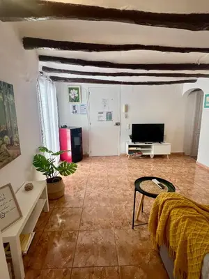 Una televisión o centro de entretenimiento en Tranquilo apto ideal paraTurismo Rural y Relax