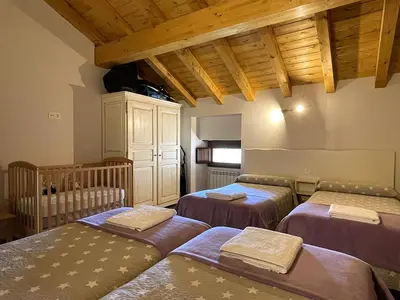 Cama o camas de una habitación en Palacio de Aralar Terracita