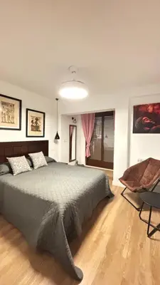 Cama o camas de una habitación en SantaLucía