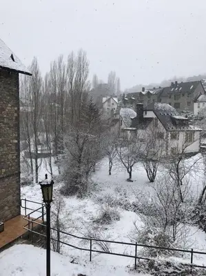 Apartamento la Abadía en Tramacastilla en invierno