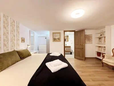 Cama o camas de una habitación en Casa rural Casa Vidosa