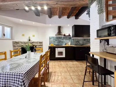 Una cocina o zona de cocina en Casa rural Casa Vidosa