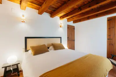 Cama o camas de una habitación en El Molí Nou - Rural flats