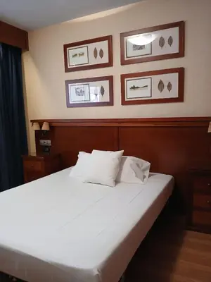 Cama o camas de una habitación en Hostal Los Infantes