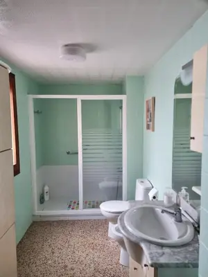 Un baño de Amani Apartamento Alcañiz