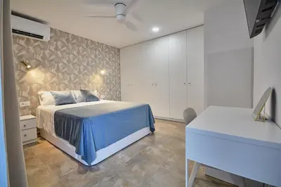 Cama o camas de una habitación en Apartamento Irache01