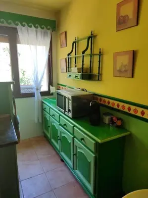 Una cocina o zona de cocina en Piso en Bossost, Apartamento Cano