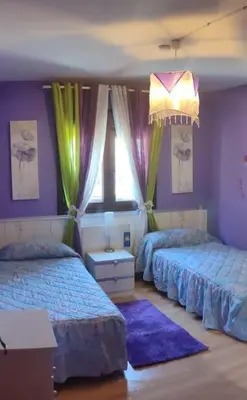 Cama o camas de una habitación en Piso en Bossost, Apartamento Cano