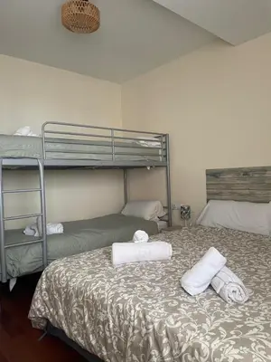 Cama o camas de una habitación en Atalaya Peña Telera Margas Golf