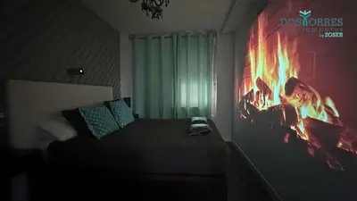 Zona de estar de Dos Torres Ribera Play & Relax con Jacuzzi y cine