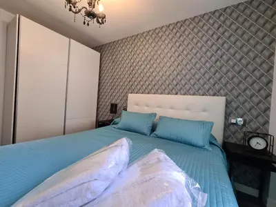 Cama o camas de una habitación en Dos Torres Ribera Play & Relax con Jacuzzi y cine