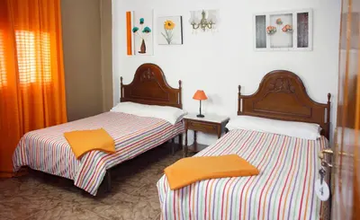 Cama o camas de una habitación en Hernani Bardenas