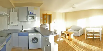 Una cocina o zona de cocina en Apartamentos Eneriz