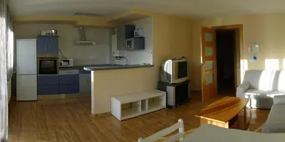 Una cocina o zona de cocina en Apartamentos Eneriz