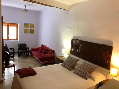 Cama o camas de una habitación en Casa Teto, ideal famílies i grups