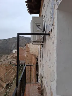 Un balcón o terraza de Teletrabajo en paz o fin de semana en el pueblo