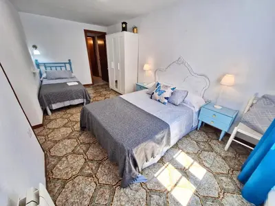 Cama o camas de una habitación en Casa Rural Teresa