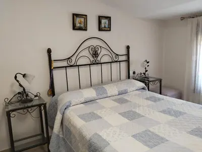 Cama o camas de una habitación en Casa Rural Aires del Moncayo