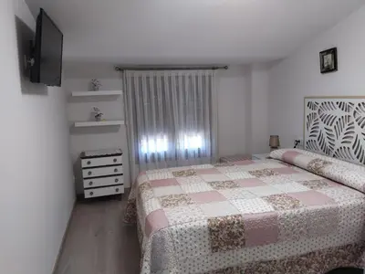 Cama o camas de una habitación en Casa Rural Aires del Moncayo