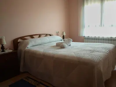 Cama o camas de una habitación en Casa Miguel Périz