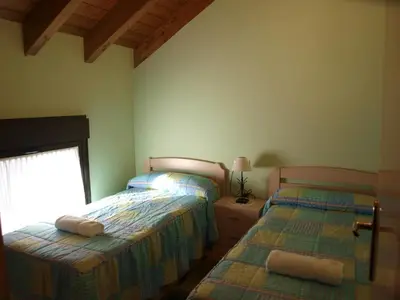 Cama o camas de una habitación en Casa Miguel Périz
